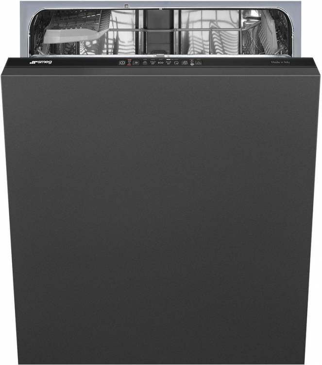 SMEG Полностью встраиваемая посудомоечная машина, 60 см, Загрузка 13 комплектов посуды, 5 программ, 1 /2 загрузка,