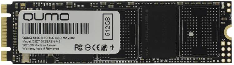 Накопитель SSD 512GB M2 QUMO Novation TLC 3D (Q3DT-512GAEN-M2)