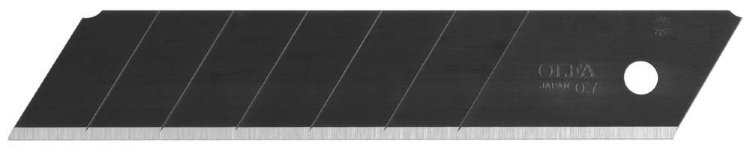 Olfa Лезвие 25х126х0,7мм "BLACK MAX" сегментированное, 5шт