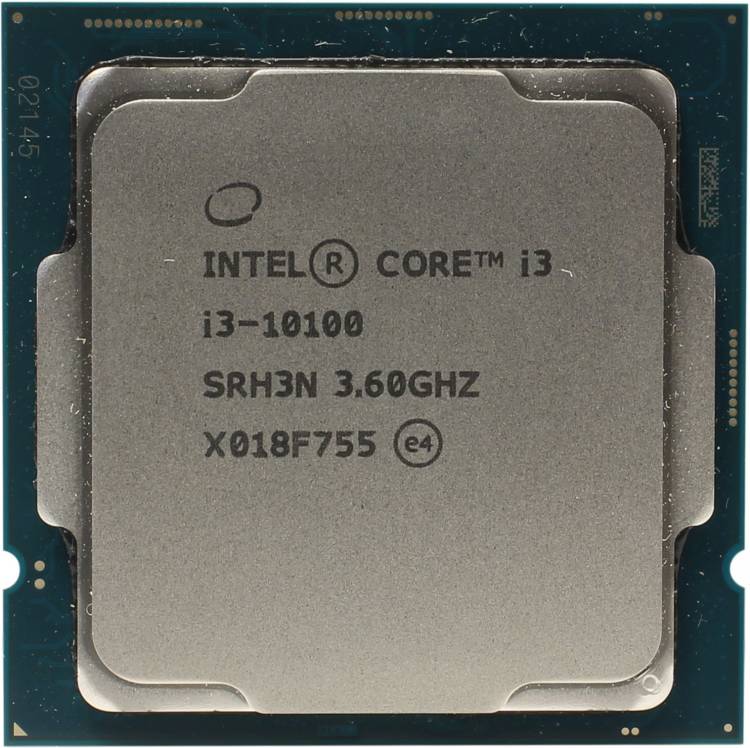 Процессор INTEL Core i3 i3-10100 Comet Lake 3600 МГц Cores 4 6Мб 65 Вт GPU UHD 630 OEM CM8070104291317SRH3N Global