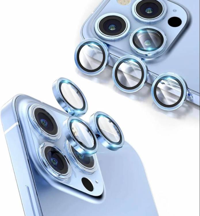  Бронь на камеру для iPhone 13 Pro Max голубой
