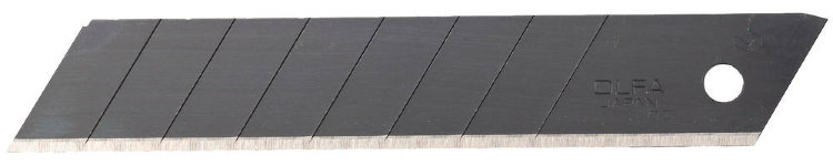 Olfa Лезвие 18х100х0,5мм BLACK MAX сегментированное, 8 сегментов, 50шт