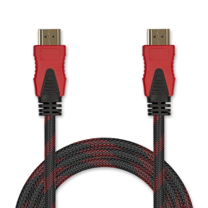 Jet.A Цифровой кабель HDMI-HDMI в оплётке с двумя ферритами JA-HD9 2 м (версия 2.0 с поддержкой 3D, Ultra HD 4К/Ethernet, 19 pin, 30 AWG, CCS, коннекторы HDMI с покрытием 24-каратным золотом)