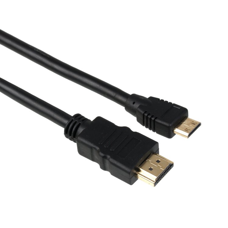 Кабель HDMI to miniHDMI (19M -19M) 1.0м Exegate, ver1.4, позолоченные контакты