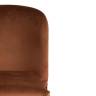 Tetchair Стул ALVOR (mod. 715) ткань/металл, 48х65х86 см, высота до сиденья 51 см, коричневый barkhat 11/черный 15461