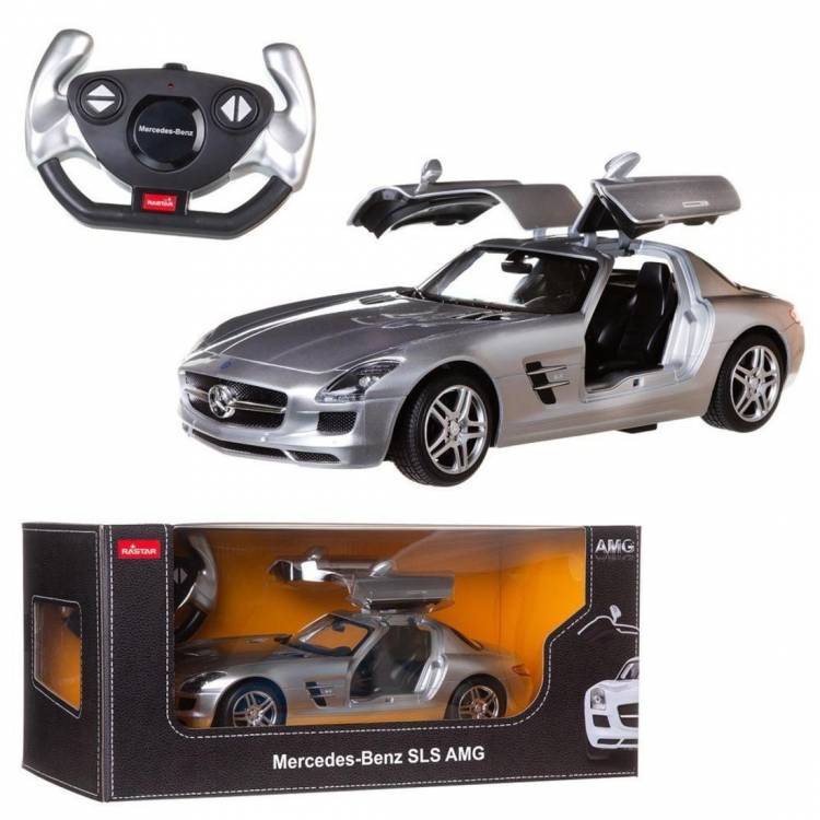 Машина радиоуправляемая 1:14 Mercedes-Benz SLS AMG, цвет серебряный 40MHZ 6930751312593