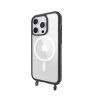 Mageasy чехол MagSafe | Roam M + с ремешком | iPhone 15 Pro | Цвет: Черный