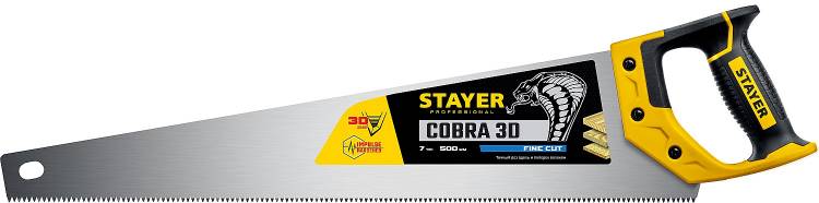 Stayer 1512-50_z01 Ножовка Универсальная 500мм, 7TPI, 3dзуб