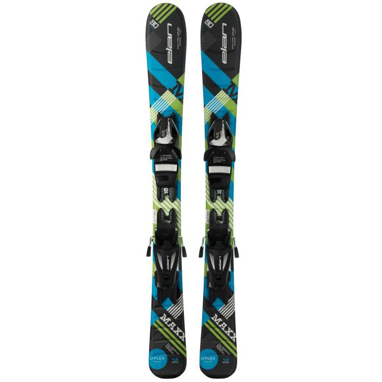 Горные лыжи с креплениями Elan 2017-18 MAXX BLACK RED QS EL 4.5 см: 100