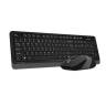 Клавиатура+мышь беспроводная A4Tech Fstyler FG1010 черный/серый Global