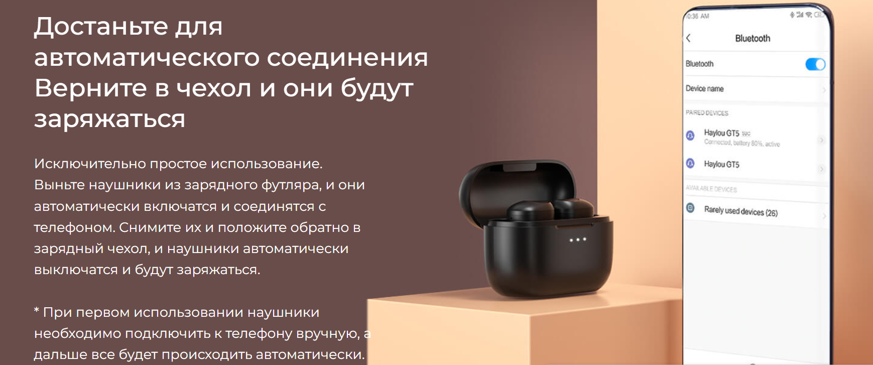 Беспроводные наушники Xiaomi Haylou GT5 _world