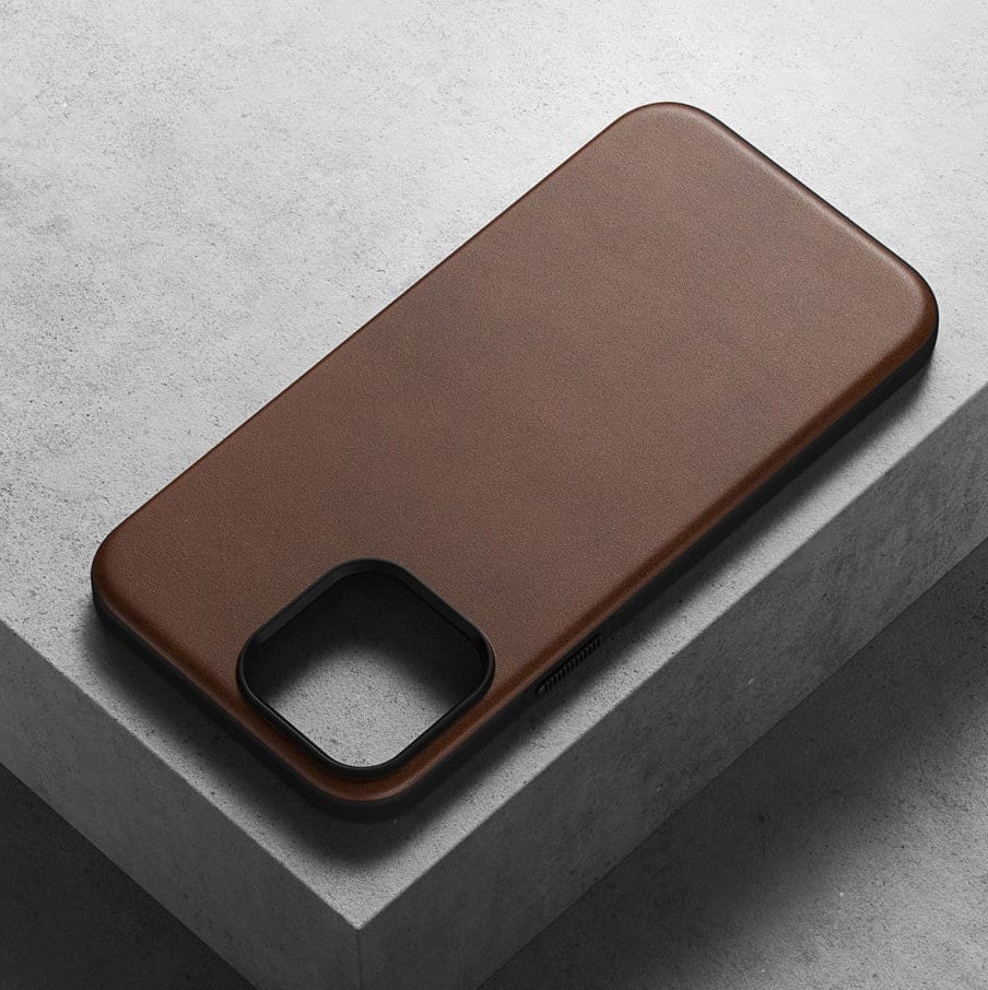 Чехол-накладка Nomad Modern Leather Case for iPhone 13 MagSafe - Rustic  Brown.