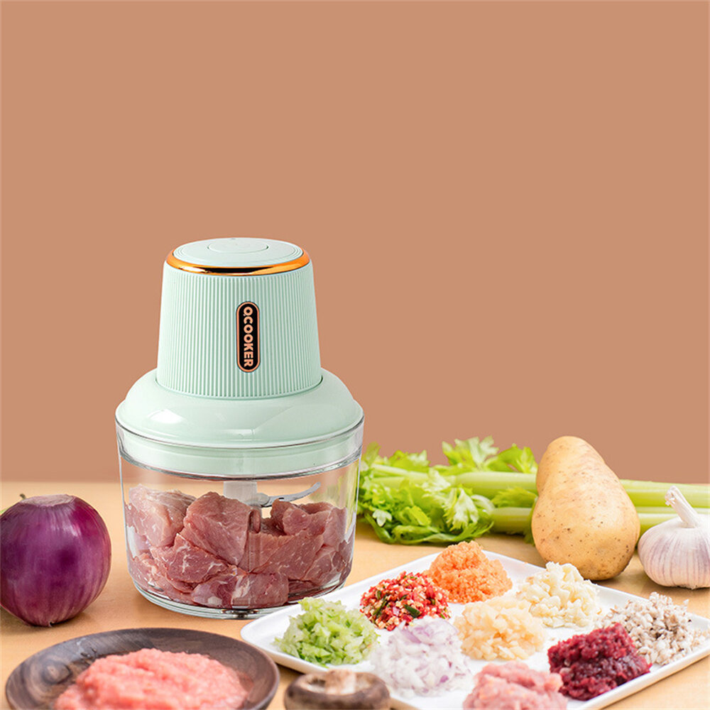 Блендер портативный Xiaomi Qcooker Wireless Meat Grinder 100W 1.2L  CD-JR01W, world