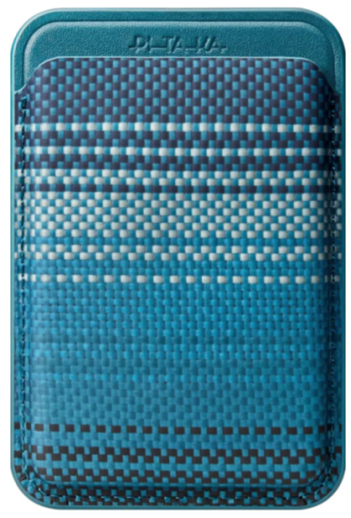Pitaka Magnetic Woven Wallet Картхолдер | Магнитное крепление | Прочный и легкий материал из арамидного волокна | Компактный дизайн | Вместимость до 6 карт 1, Midnight 