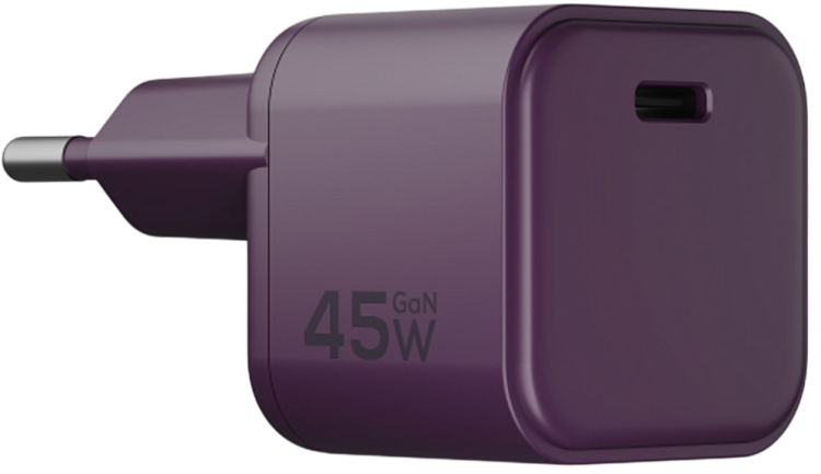 Magssory Nano 45W GaN Сетевое зарядное устройство  | с функцией быстрой зарядки | Burgundy