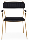 Woodville Кресло "Aspen" черный | золотой | Ширина - 60; Глубина - 65; Высота - 86 см