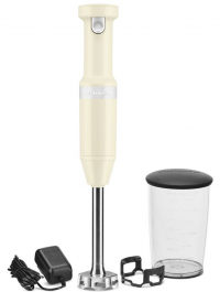 KitchenAid Погружной блендер 5KHBBV53EAC | Цвет: Бежевый | Количество скоростей: 5 | Напряжение: 220-240 В | Минимальная скорость вращения: 8250 об/мин | Максимальная скорость вращения: 11000 об/мин | Материал: Металл/Пластик