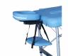 Массажный стол DFC NIRVANA, Elegant LUXE, 186х70х4 см, алюм. ножки, цвет св.голубой (Lt.Blue),    НОВИНКА