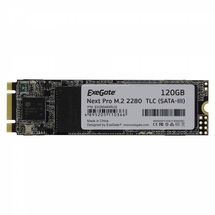 Накопитель SSD  ExeGate Next Pro 120 Gb M.2 2280  TLC (SATA-III) <EX280464RUS>