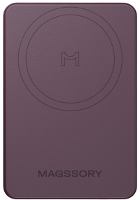 Magssory Grace 5K Внешний аккумулятор 5000mAh Signature Edition | с магнитами | с поддержкой Qi2 | Burgundy 