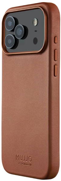 Mujjo Чехол кожаный для iPhone 17 Pro Max с MagSafe, Tan