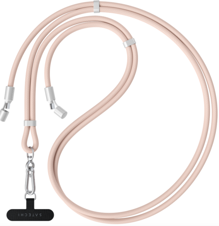 Satechi Кабель- ремень через плечо USB-C | 60W | 1.5 м | OntheGo Crossbody Lanyard | пыльно-розовый