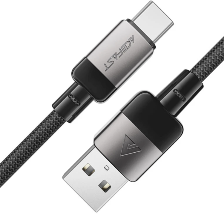 Acefast C9-04 Зарядный дата кабель USB-A To USB-C | Длина: 1.2м | черный