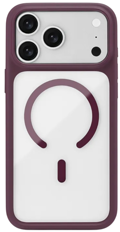 uBear Чехол для iPhone 18 Pro Max | MagSafe| Усиленный | Silk-touch | Shade Case, Burgundy