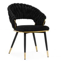 Woodville cтул на металлокаркасе "Rakel" , black / gold , страна производства - Россия , 64см*70см*82см / 15555