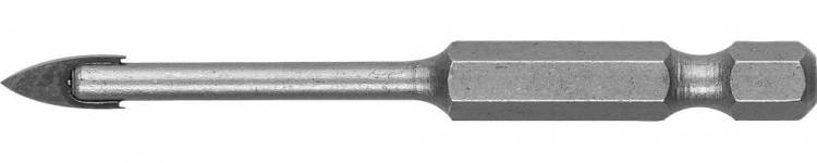 Зубр 29840-03, 3 мм Сверло по кафелю, керамике, стеклу, шестигранный хвостовик
