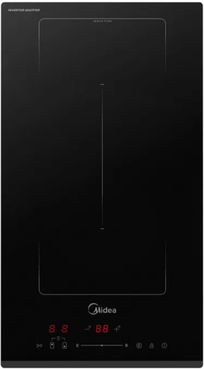 Midea Варочная индукционная панель MIH37707F | ВхШхГ: 5,6x52x28,8 см | Количество уровней нагрева: 9 | Мощность: 3500 Вт