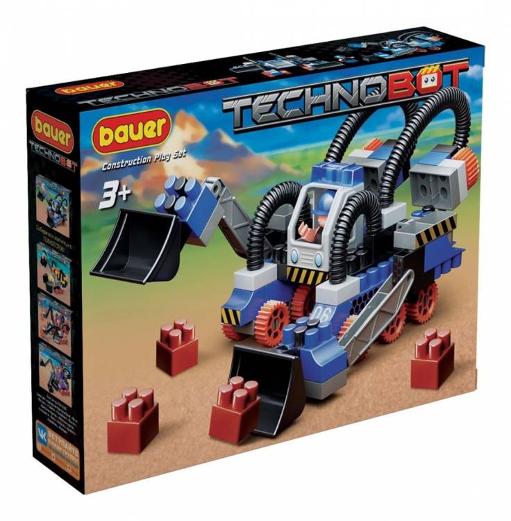Конструктор Technobot, набор с роботом и пилотом, 88 элементов 4605705007970
