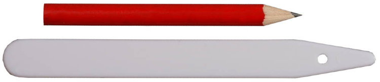 Grinda 8-422367-H26_z01 Набор меток-ориентиров для засеянных грядок: 25 ярлыков (тип - "полоска") + карандаш, 125 мм