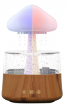 Kesoto Ночник-Аромадиффузор/Aroma Diffuser Rain Cloud Humidifier | Цвет-Белый/Коричневый | Объем резервуара для воды-450мл | Количество режимов подсветки-7 | Площадь применения-25 кв м
