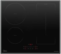 Midea Варочная индукционная панель MIH65787F | ВхШхГ: 6,2x59x52 см | Количество уровней нагрева: 9 | Мощность: 7400 Вт
