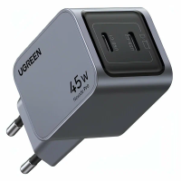 Ugreen Сетевое зарядное устройство X707 (35008) Nexode Pro | 45 W | USB-C+USB-C | PD GaN | Tech Charger