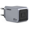 Ugreen Сетевое зарядное устройство X707 (35008) Nexode Pro | 45 W | USB-C+USB-C | PD GaN | Tech Charger