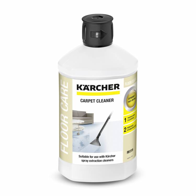 Karcher RM 519 1Л  Cредство для влажной очистки ковров, ковровых напольных покрытий, обивки мягкой мебели, автомобильных сидений