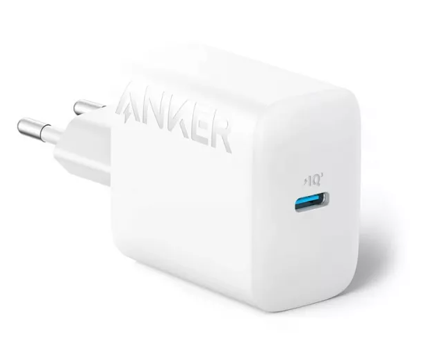 Anker Wall Charger USB-C 20W Сетевое зарядное устройство | Быстрая зарядка | Компактное зарядное устройство для смартфонов | Цвет: White