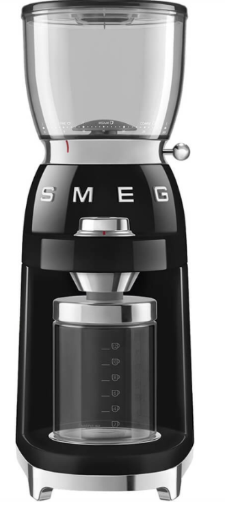 Кофемолка Smeg CGF11BLEU | Черная | Вместимость: 350 гр | Система помола: жернова