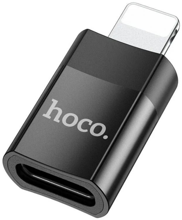 Адаптер для Lightning 8-pin Type-C USB Hoco UA17 (Black)