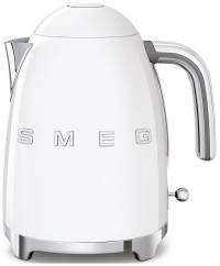 Smeg чайник электрический KLF03WHEU, Объем: 1.7 л , мощность: 2400 Вт, корпус из нержавеющей стали, Стиль 50-х г., белый