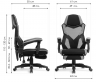 Woodville Компьютерное кресло "Brun" розовый / черный | Ширина - 61; Глубина - 55; Высота - 110 см