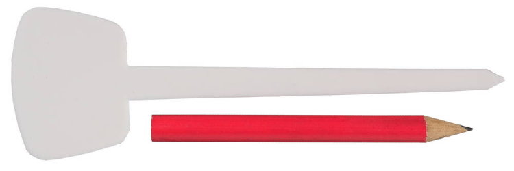 Grinda 8-422371-H26_z01 Набор меток-ориентиров для засеянных грядок: 25 ярлыков (тип - "Т") + карандаш, 125 мм