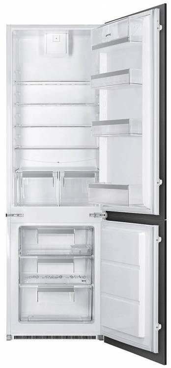 Smeg C81721F Встраиваемый холодильник | 1772x548x549 мм | Номинальная мощност-140 Вт | Полный объем-268 л