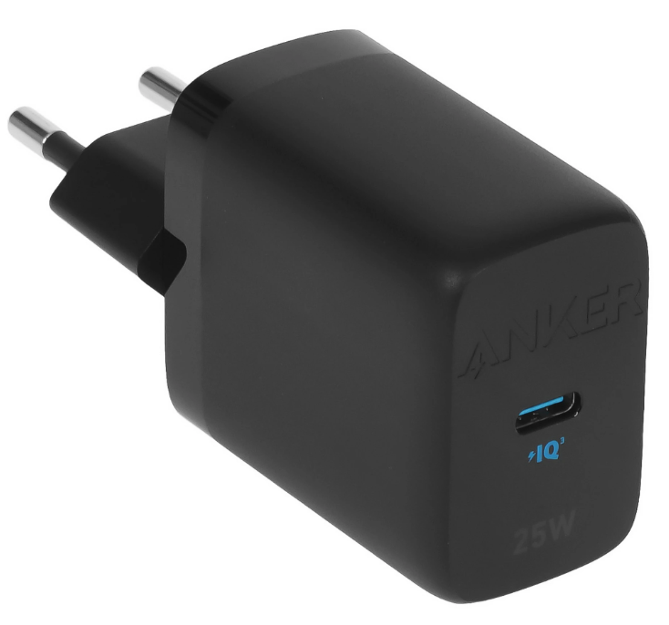 Anker 312 Сетевое зарядное устройство | 25W | Быстрая зарядка USB-C | Компактное зарядное устройство для смартфонов | Цвет: Black
