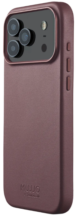 Mujjo Чехол кожаный для iPhone 17 Pro Max с MagSafe, Bronze Red