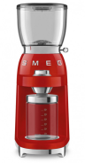Кофемолка Smeg CGF11RDEU | Красная | Вместимость: 350 гр | Система помола: Жернова | Нержавеющая сталь |