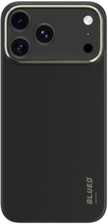 BlueO Чехол для iPhone 17 Pro, Air Aramid fiber | Kevlar | Совместим с MagSafe | 600D | Black