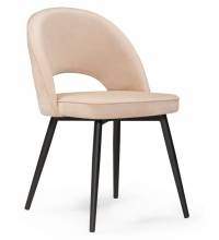 Woodville стул на металлокаркасе "Клэйн" MR-26 / черный , материал каркаса - металл  . материал обивки - велюр , 50см*56см*81см , страна производства - Россия /552094